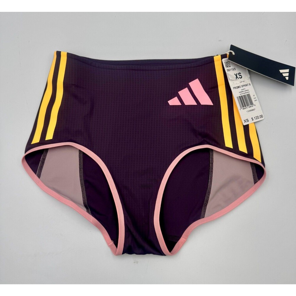 ADIDAS Adizero IN1195 Promo Running Distance Sprint Briefs Purple Size XS $120